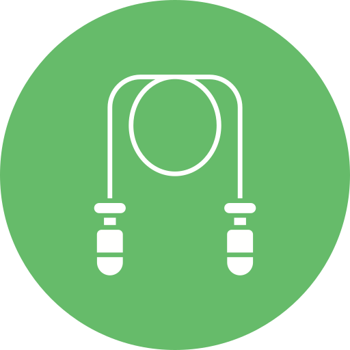Jumping rope Generic color fill icon