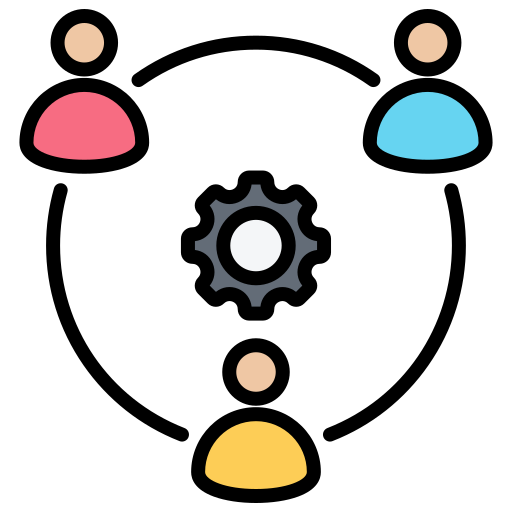 팀워크 Generic color lineal-color icon