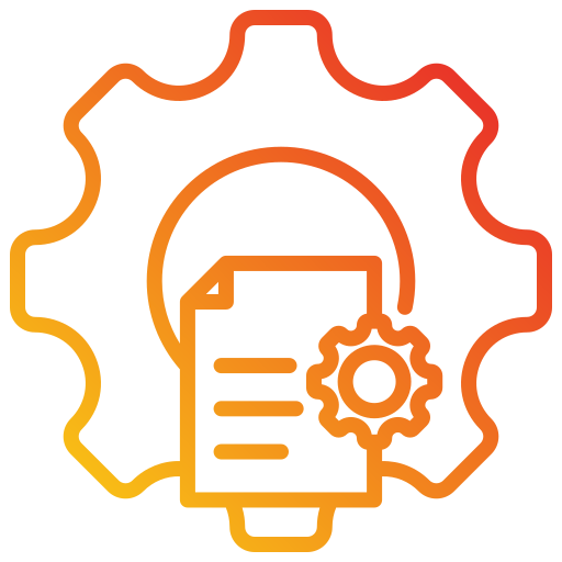 project management Generic gradient outline Icône