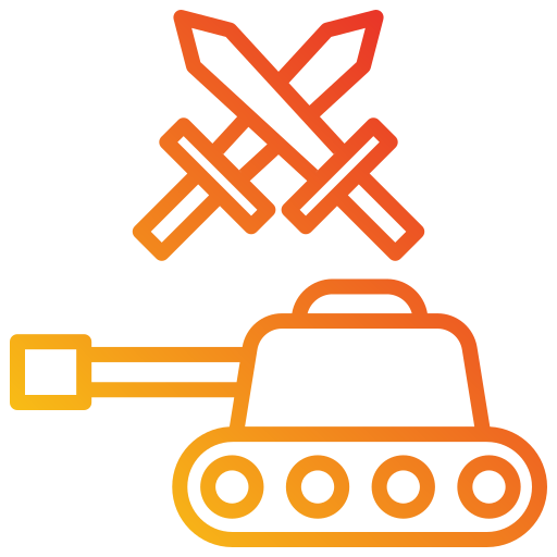 War Generic gradient outline icon