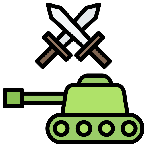 戦争 Generic color lineal-color icon