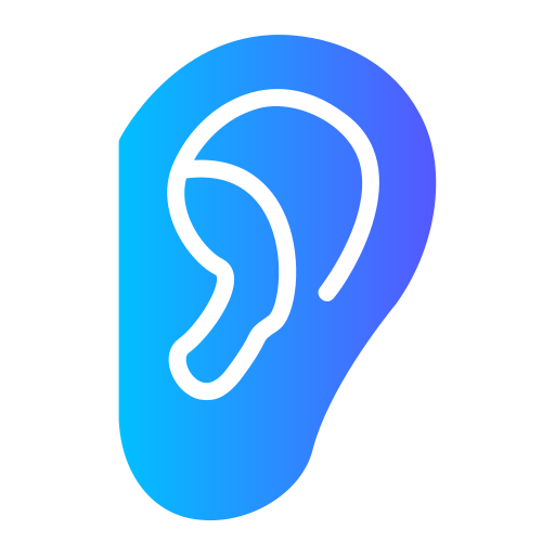 Ear Generic gradient fill icon