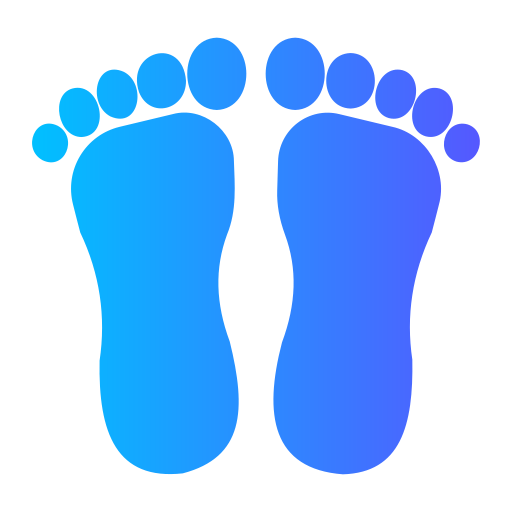 voeten Generic gradient fill icoon