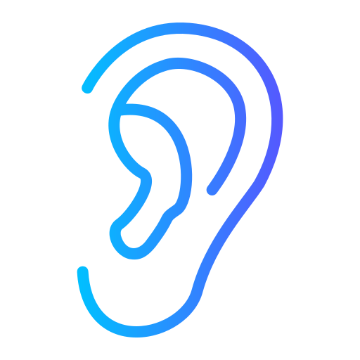 Ear Generic gradient outline icon