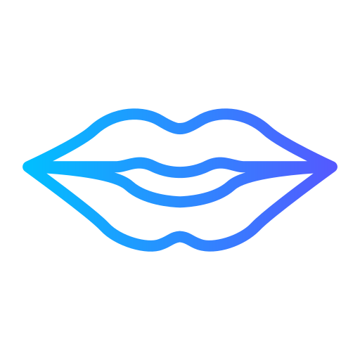 Lips Generic gradient outline icon
