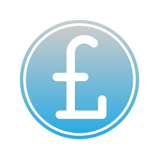 Pound sterling Generic gradient fill icon