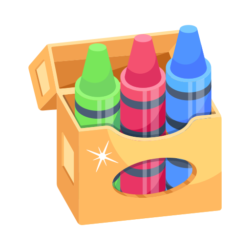 Crayons Generic color fill icon