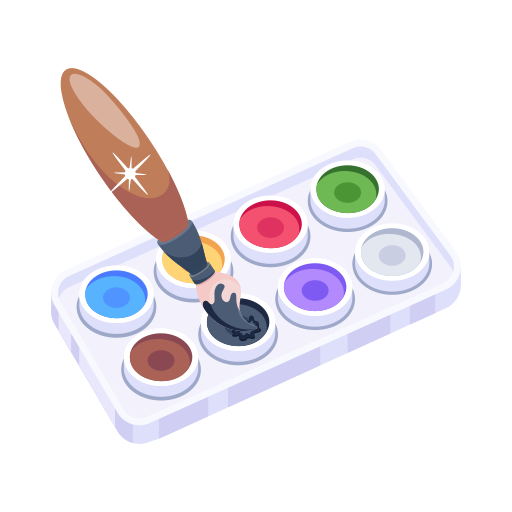 Paint tools Generic color fill icon