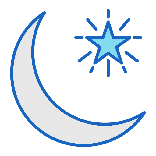 Half moon Generic color lineal-color icon