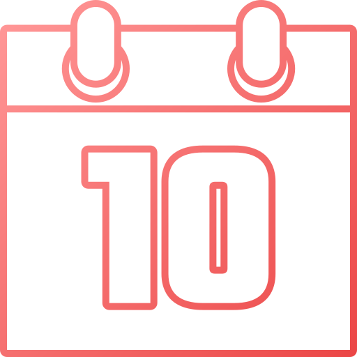 숫자 10 Generic gradient outline icon