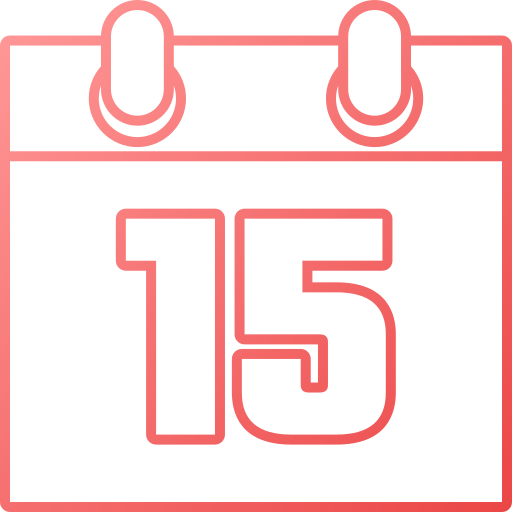 numer 15 Generic gradient outline ikona