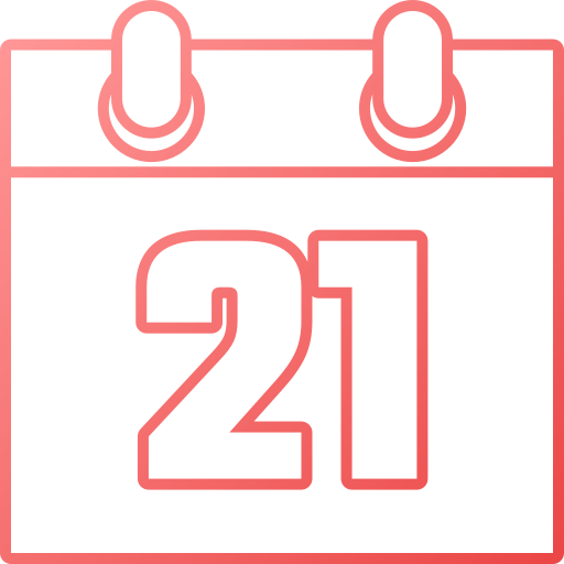 numer 21 Generic gradient outline ikona