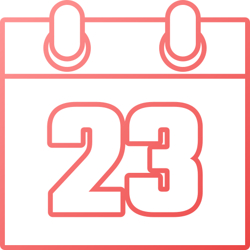 numero 23 Generic gradient outline icona