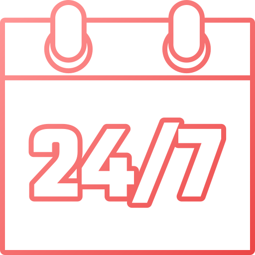 24-7 Generic gradient outline ikona