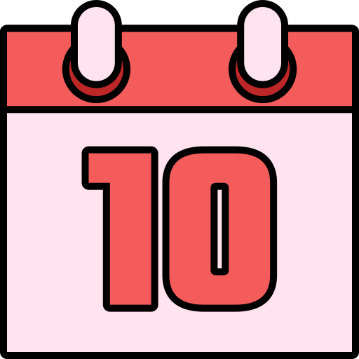 nummer 10 Generic color lineal-color icon