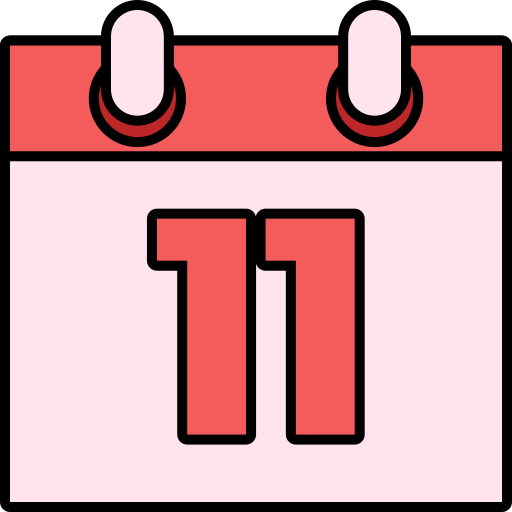 Число 11 Generic color lineal-color иконка