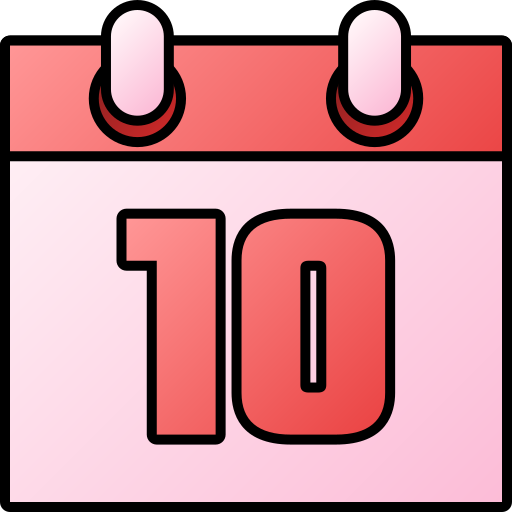 numero 10 Generic gradient lineal-color icona