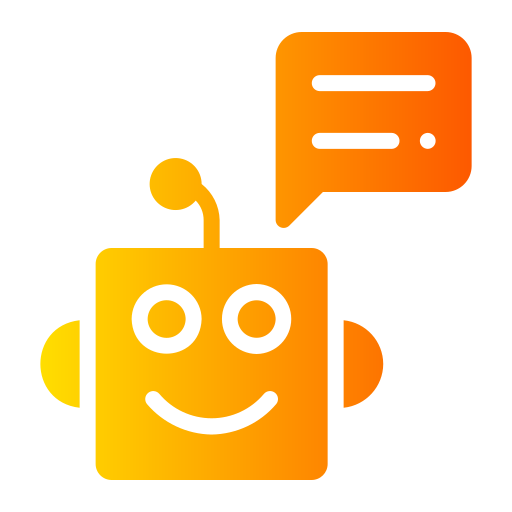 chatbot Generic gradient fill ikona