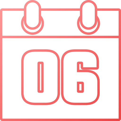nummer 6 Generic gradient outline icon