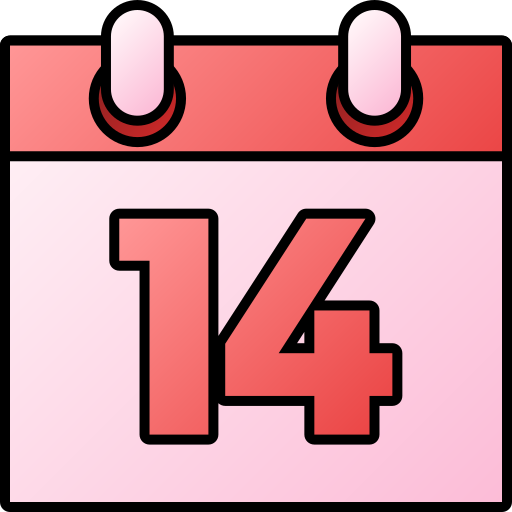 número 14 Generic gradient lineal-color icono