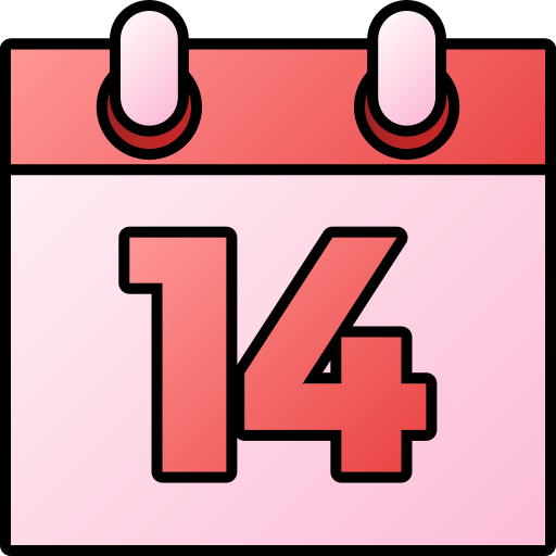 Number 14 Generic gradient lineal-color icon