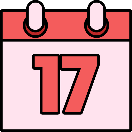 Number 17 Generic color lineal-color icon