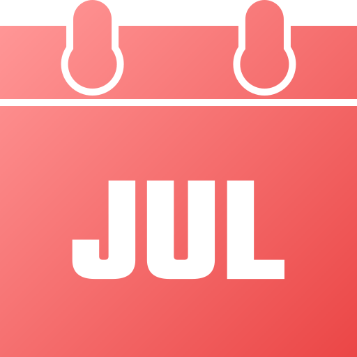 7月 Generic gradient fill icon