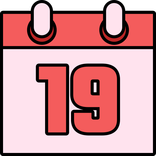 Number 19 Generic color lineal-color icon