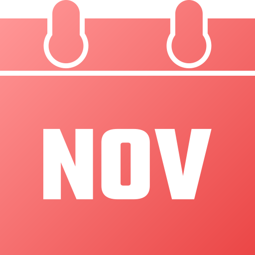 november Generic gradient fill icon