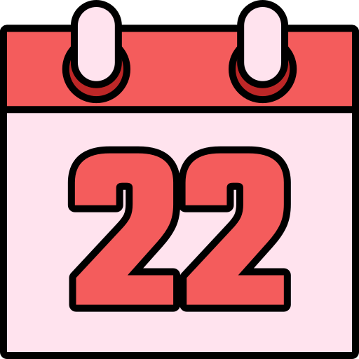 Число 22 Generic color lineal-color иконка