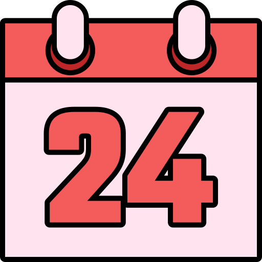 Число 24 Generic color lineal-color иконка
