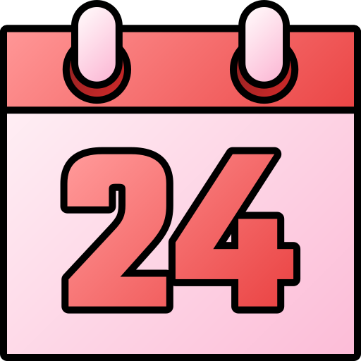 número 24 Generic gradient lineal-color icono