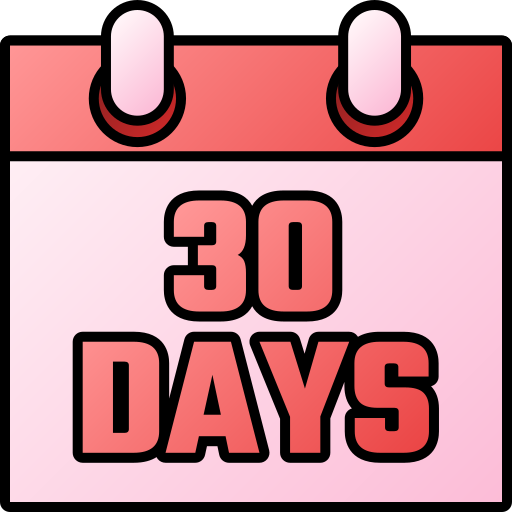 30 days Generic gradient lineal-color icon