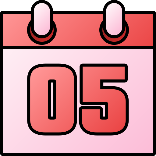 Number 5 Generic gradient lineal-color icon