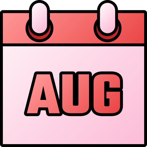 August Generic gradient lineal-color icon