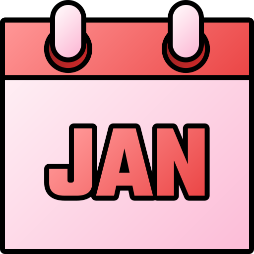 enero Generic gradient lineal-color icono