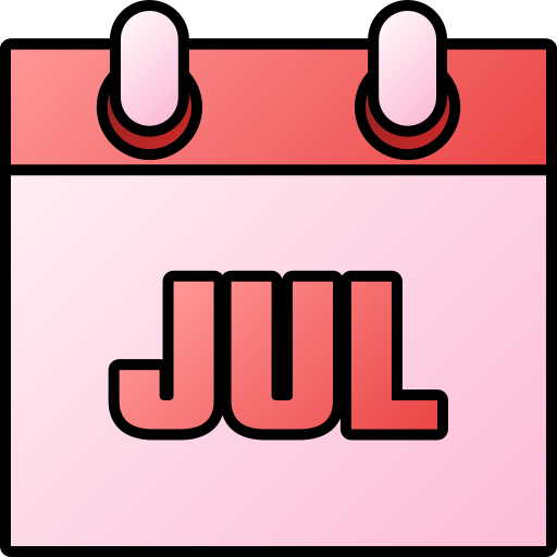 July Generic gradient lineal-color icon