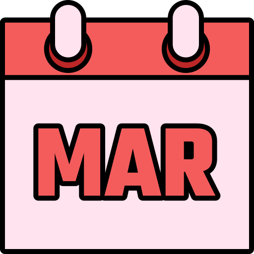 marzo Generic color lineal-color icono