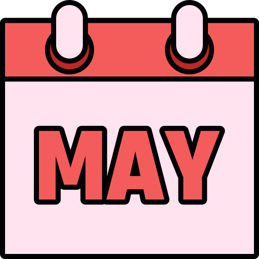 5月 Generic color lineal-color icon