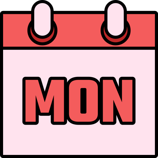 maandag Generic color lineal-color icoon