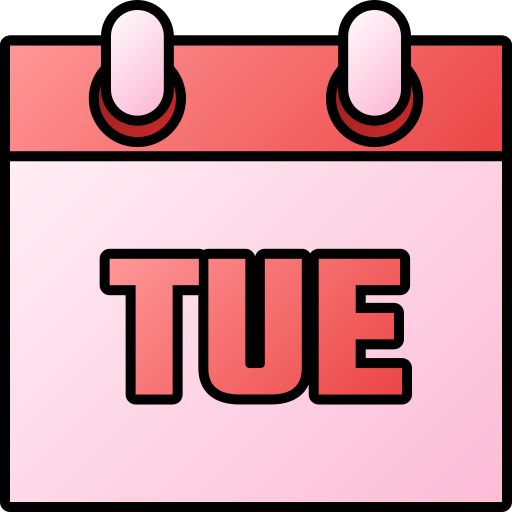 Tuesday Generic gradient lineal-color icon