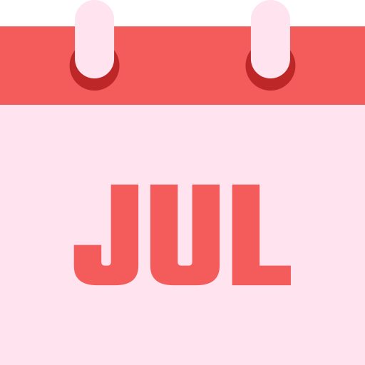 luglio Generic color fill icona