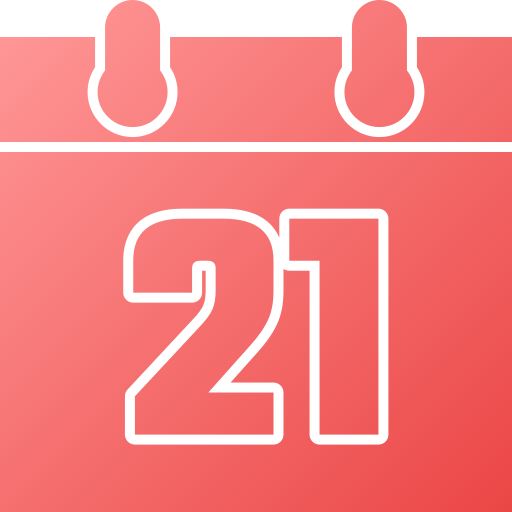 nummer 21 Generic gradient fill icoon