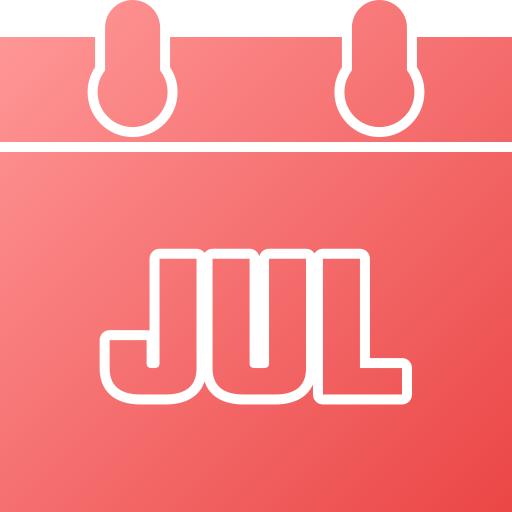7月 Generic gradient fill icon