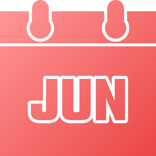六月 Generic gradient fill icon