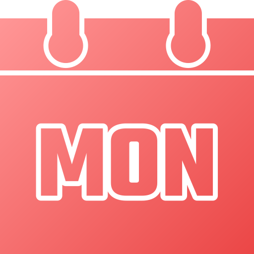 poniedziałek Generic gradient fill ikona
