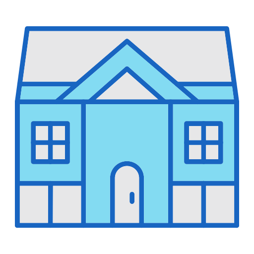 Bungalow Generic color lineal-color icon