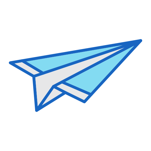 papieren vliegtuig Generic color lineal-color icoon