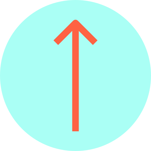 Up arrow itim2101 Flat icon