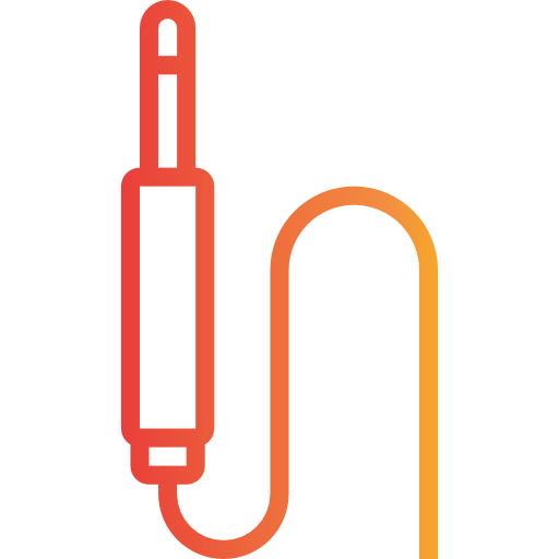 złącze jacka itim2101 Gradient ikona